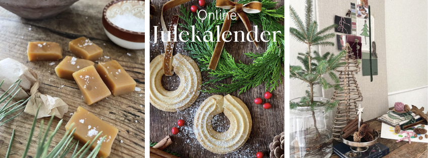 Lundstyles kreative julekalender med julebag, gran og hyggelig styling